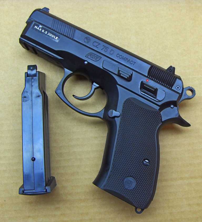 8)Спринговый пистолет ASG CZ 75D Compact. 