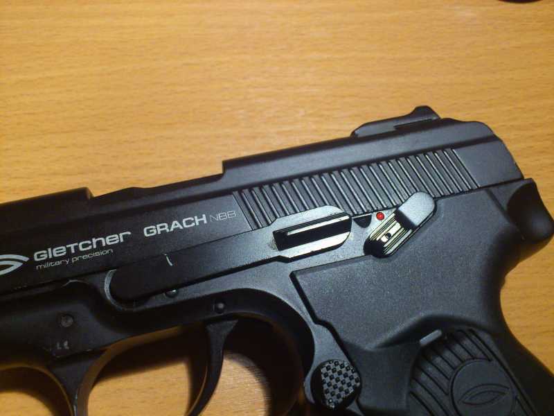 10)Обзор пистолета Gletcher Grach NBB