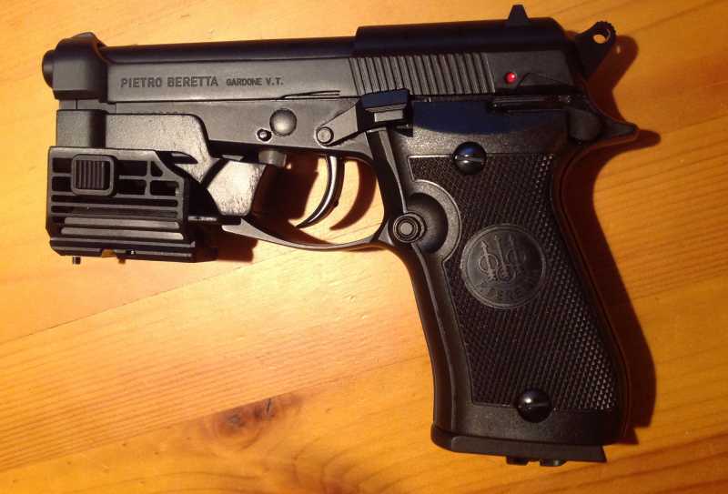 2) Установка ЛЦУ на Umarex Beretta 84FS 