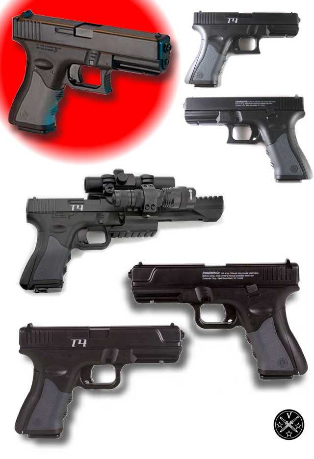 Различные варианты пистолета Crosman T4