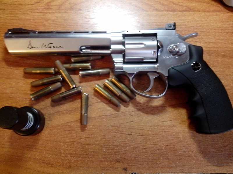 1)Стрельба с ASG Dan Wesson 6	