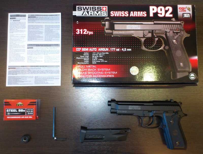 1)Обзор пистолета Swiss Arms P 92