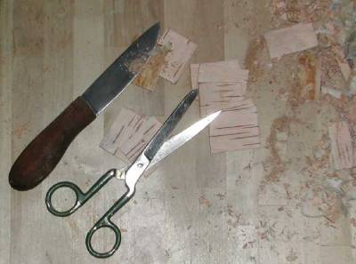 8)Как сделать рукоять ножа из бересты