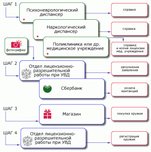 1)Лицензия на пневматическое оружие